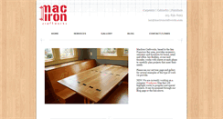 Desktop Screenshot of macironcraftworks.com